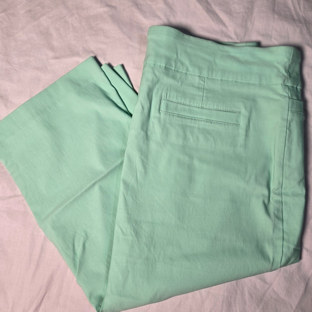 Kim Rogers Capri Pants 16P Mint Green Millennium Capri Tummy Control Pull On NWT - Picture 8 of 8